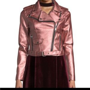 Romeo & Juliet Leather Jacket | Size M | Color Pink